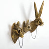 Wall hook – Synthetic resin – Decorative animal design – Versatile coat and key holder for wall