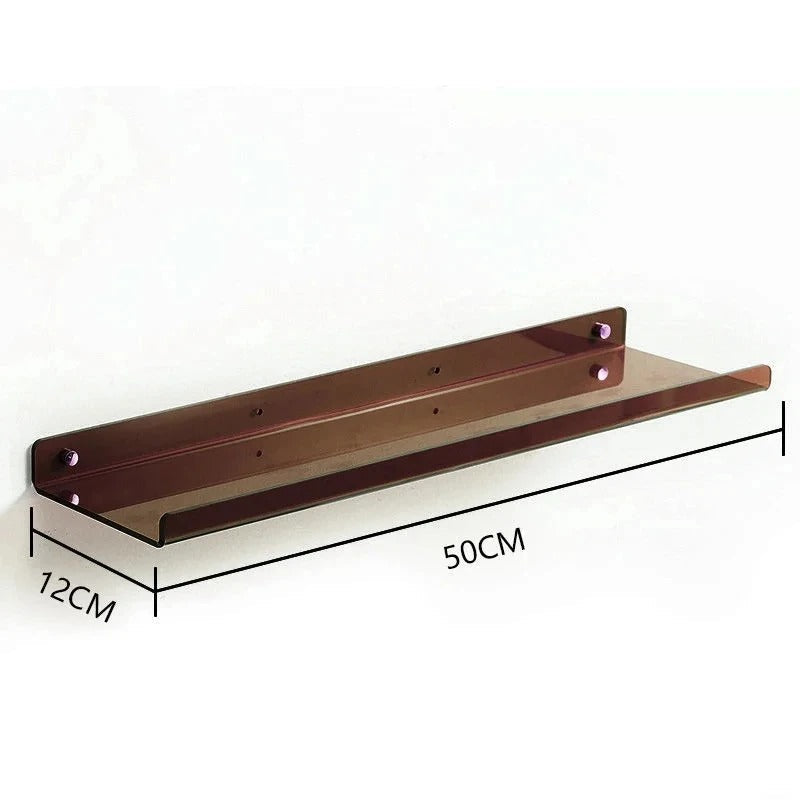 Wall mounted shelf – Premium acrylic – Modern design – Space-saving organizer for bathroom or living room