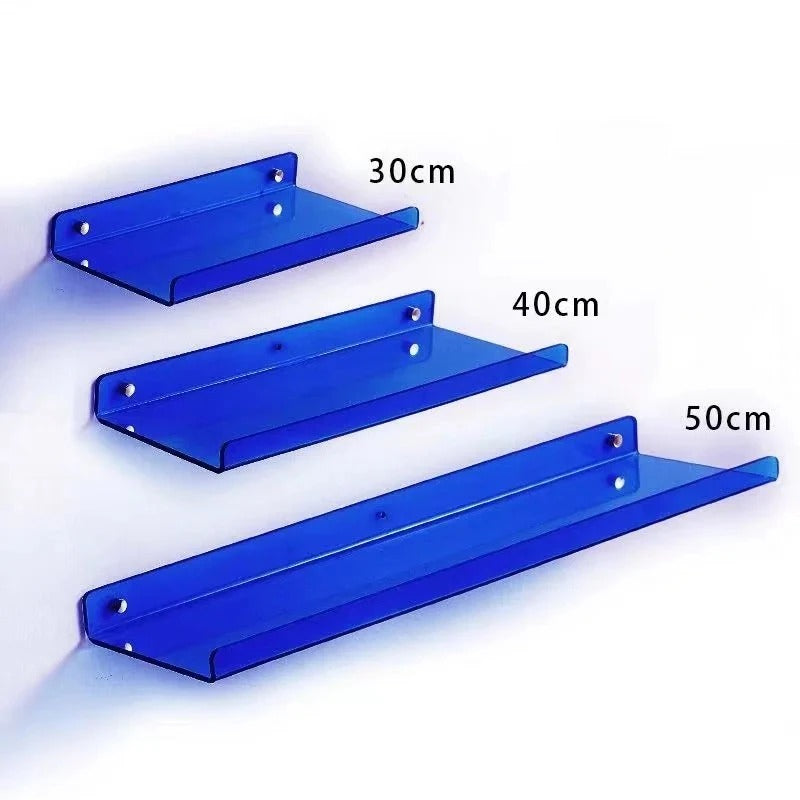 Wall mounted shelf – Premium acrylic – Modern design – Space-saving organizer for bathroom or living room