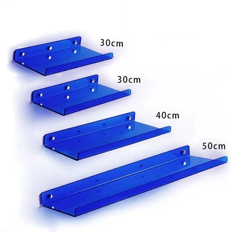 Wall mounted shelf – Premium acrylic – Modern design – Space-saving organizer for bathroom or living room