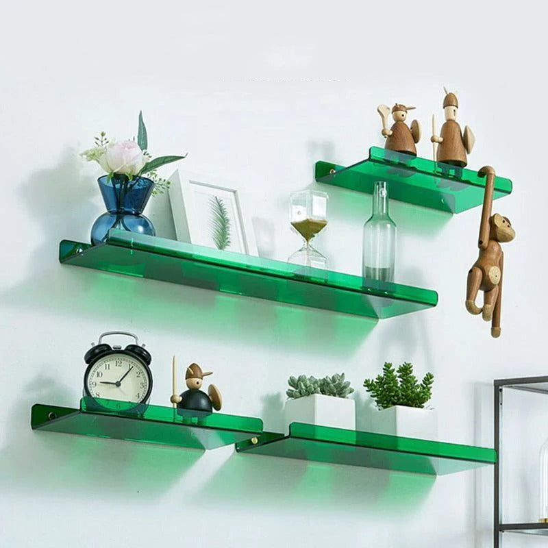 Wall mounted shelf – Premium acrylic – Modern design – Space-saving organizer for bathroom or living room