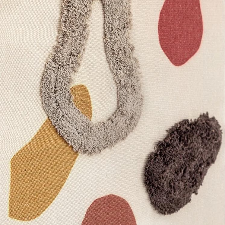 Wall tapestry – Handwoven cotton – Geometric design with tassels – Boho-chic home decor