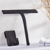 Water squeegee – Premium stainless steel – Elegant black design – Modern bathroom cleaning tool