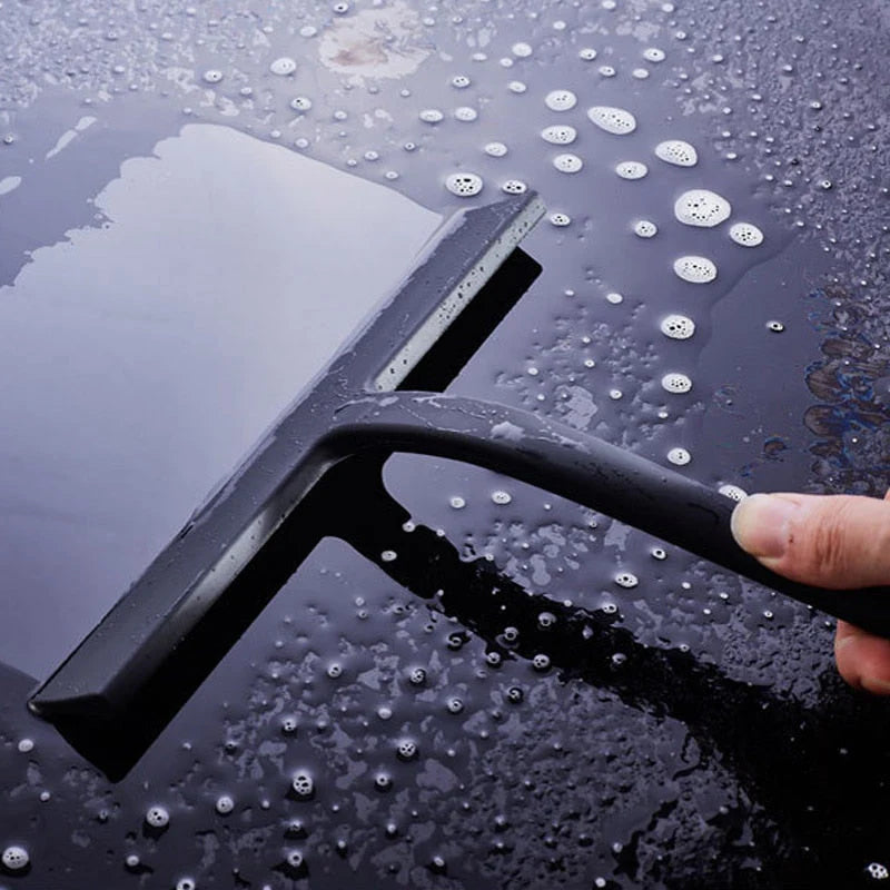 Water squeegee – Premium stainless steel – Elegant black design – Modern bathroom cleaning tool