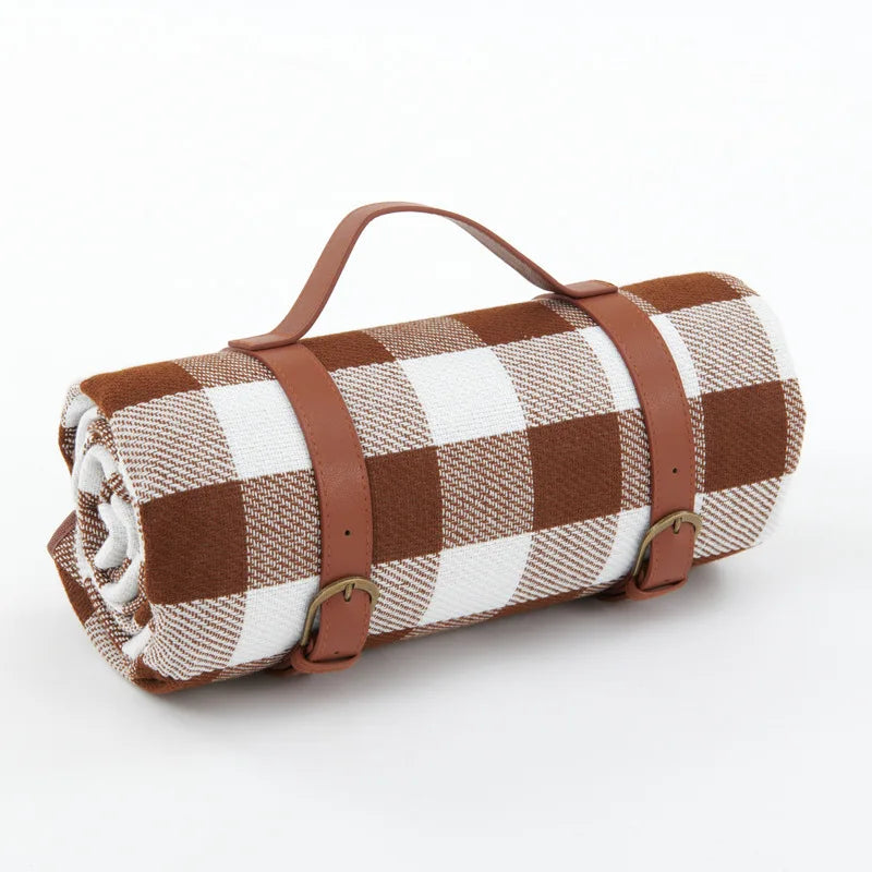 Waterproof picnic blanket – Foldable outdoor mat – 59 x 79 in – Ideal for beach, park, and camping