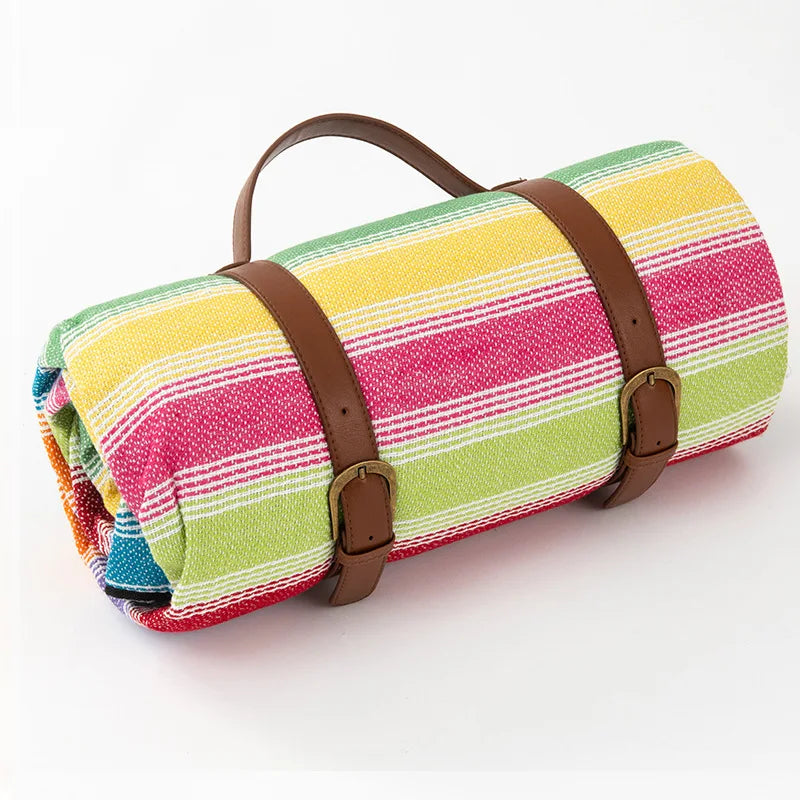 Waterproof picnic blanket – Foldable outdoor mat – 59 x 79 in – Ideal for beach, park, and camping