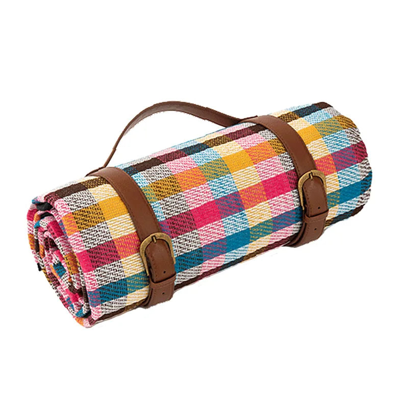 Waterproof picnic blanket – Foldable outdoor mat – 59 x 79 in – Ideal for beach, park, and camping