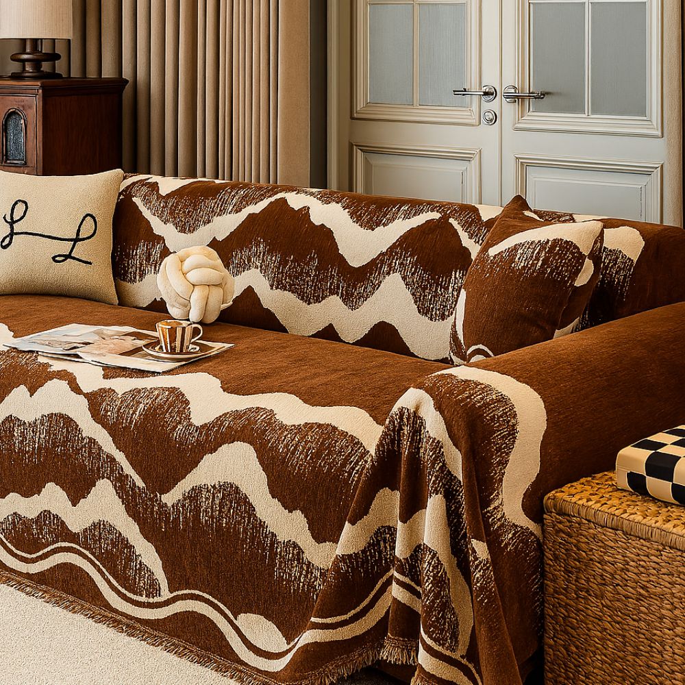 Wavescape Chenille Sofa Cover