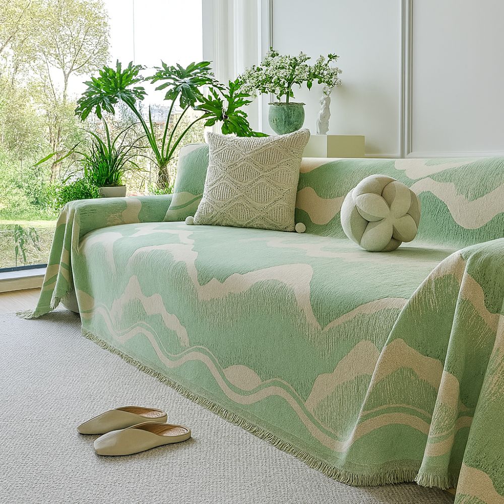 Wavescape Chenille Sofa Cover