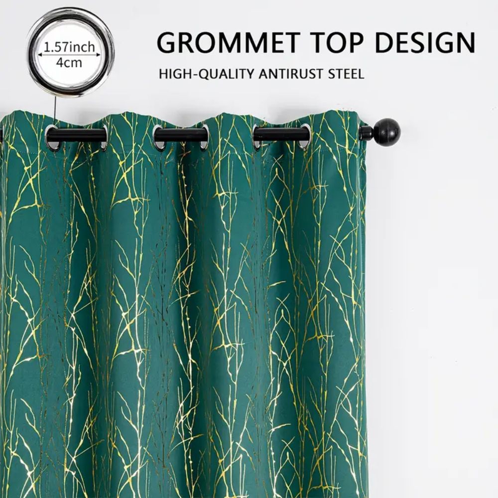 Whispering Forest Vein Blackout Curtain