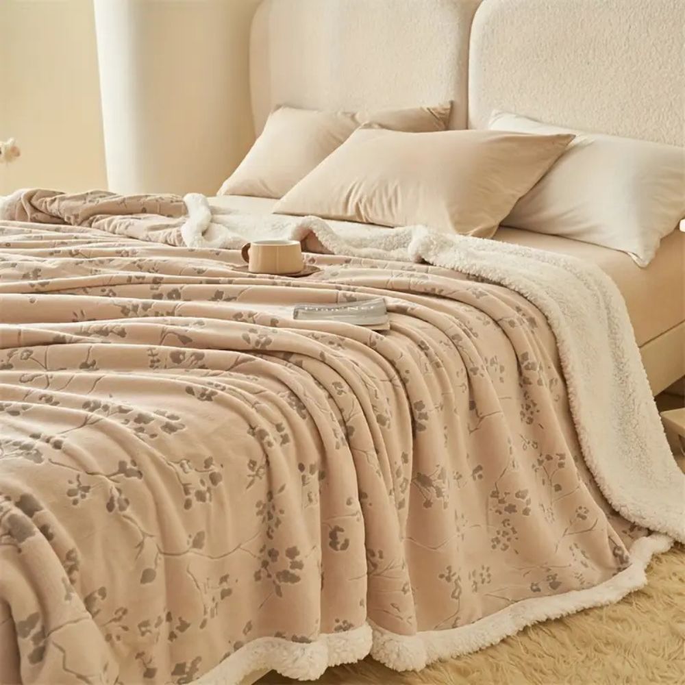 Winter Garden Plush Blanket