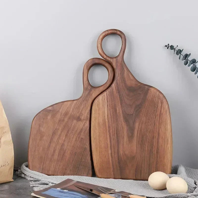 Wood cutting board – Premium walnut – Double-sided design – Kitchen and serving essential – 13.8 x 9.8 in