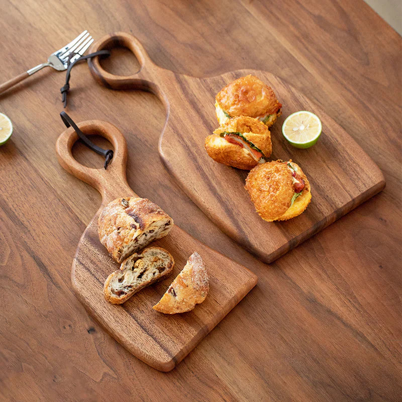Wood cutting board – Premium walnut – Double-sided design – Kitchen and serving essential – 13.8 x 9.8 in