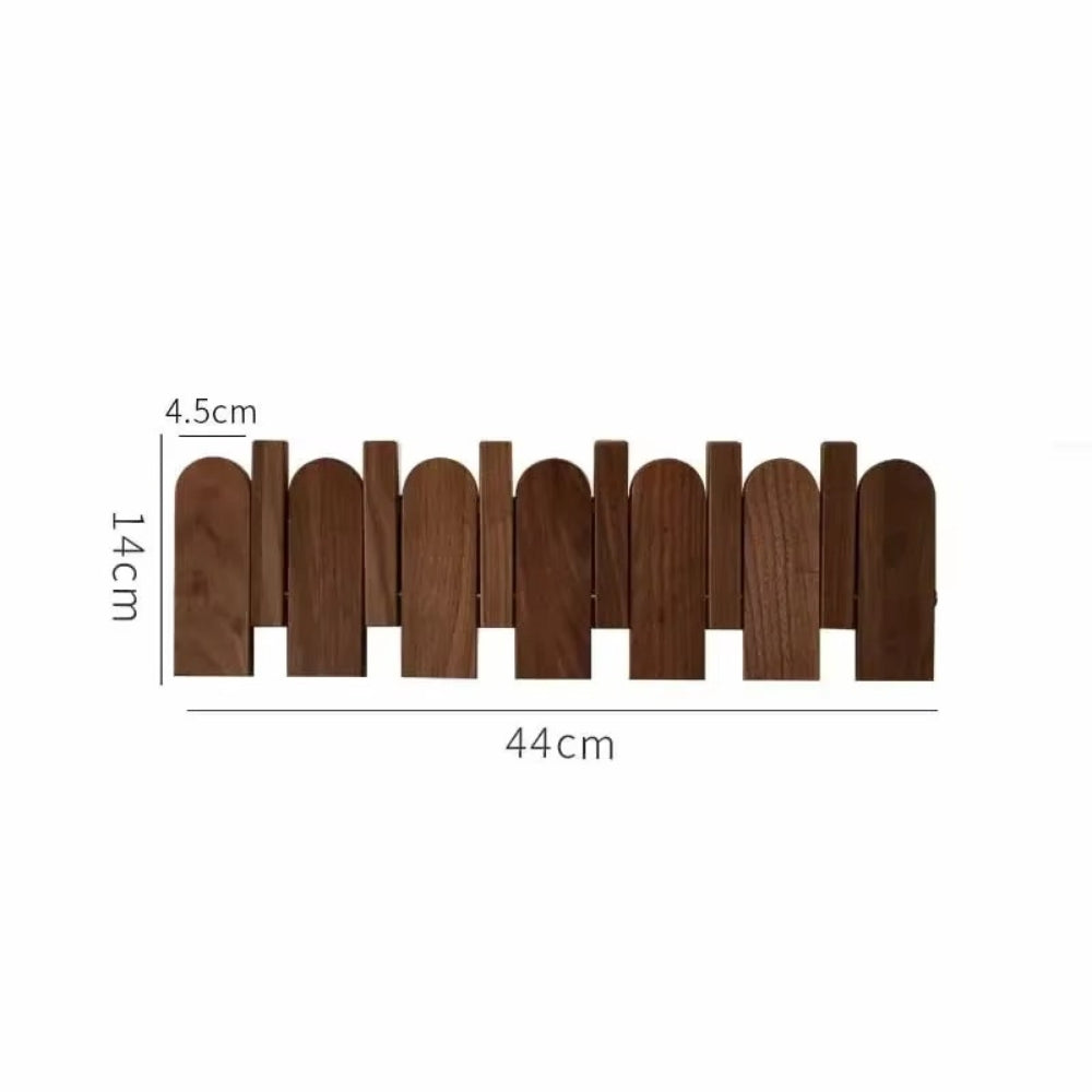 Wall-mounted wooden coat rack with foldable hooks, modern entryway organizer for jackets, bags, and keys