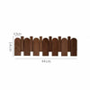 Wall-mounted wooden coat rack with foldable hooks, modern entryway organizer for jackets, bags, and keys