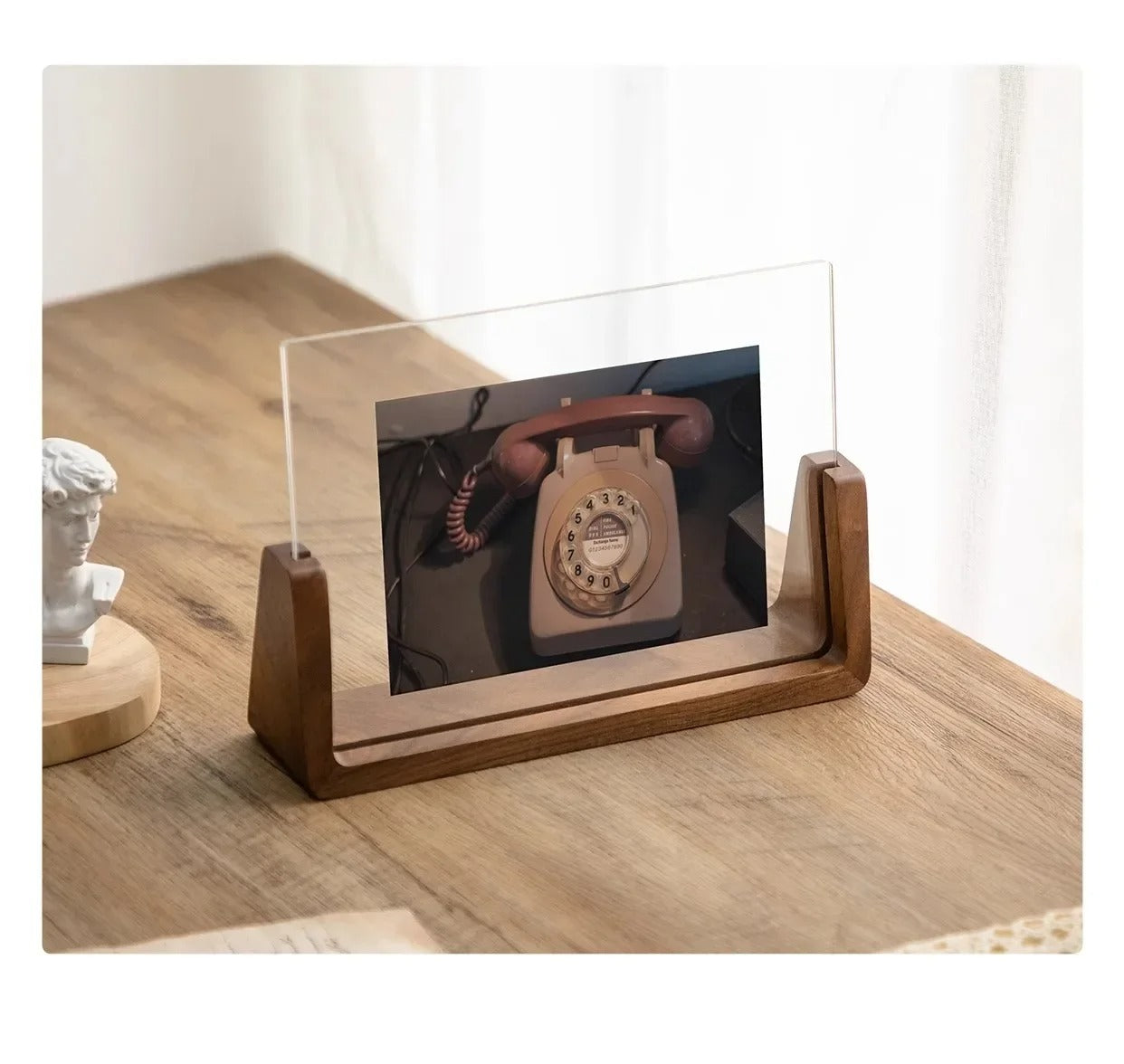 Wooden photo frame – Beech wood - Modern design with acrylic glass