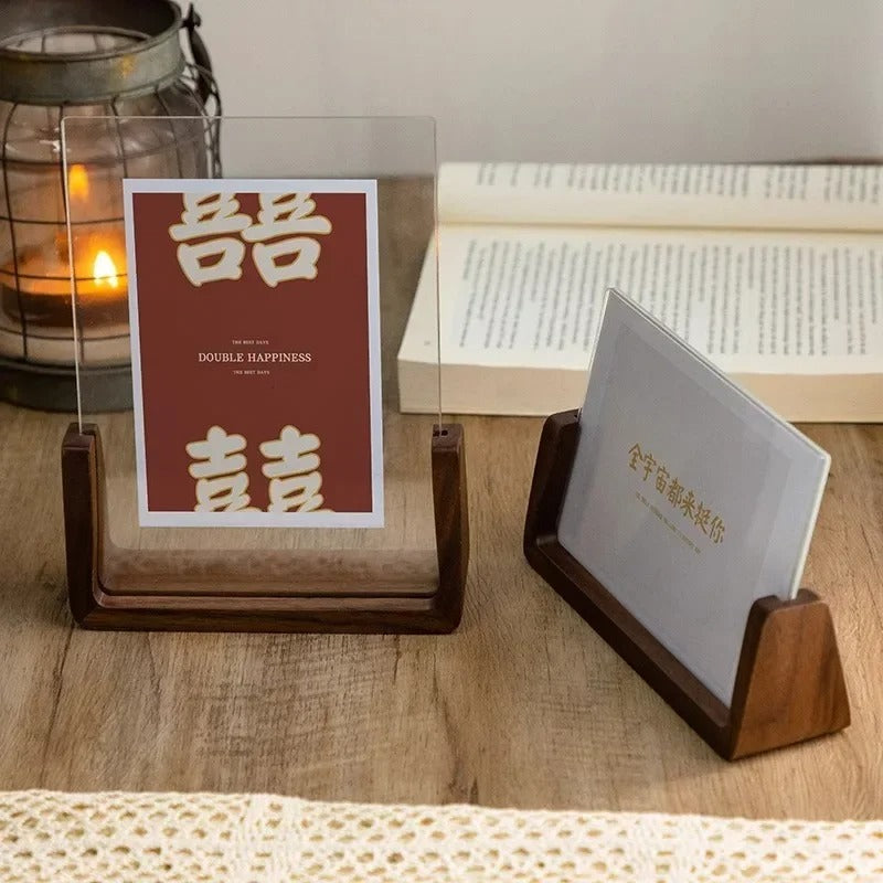 Wooden photo frame – Beech wood - Modern design with acrylic glass