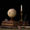 World globe – Retro-style – Brown map –  Elegant home decor
