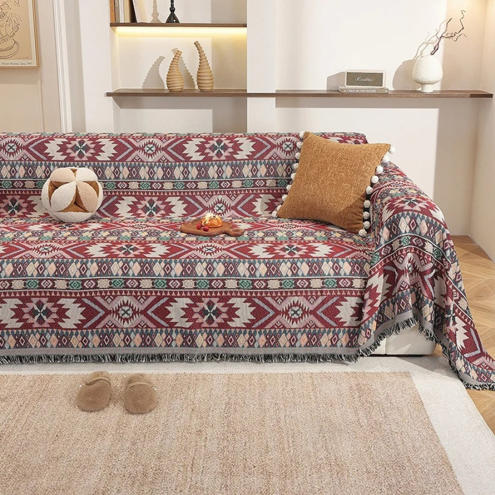 Zarela Boho Chenille Sofa Cover