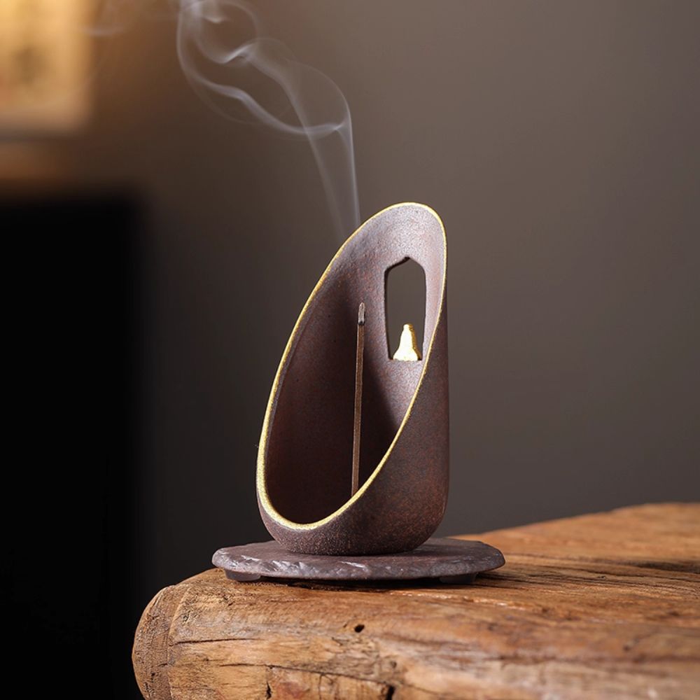 Zen Flow Ceramic Incense Holder