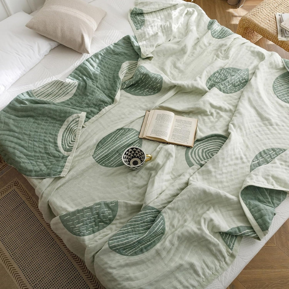 Zen Round Pattern Lightweight Cotton Blanket