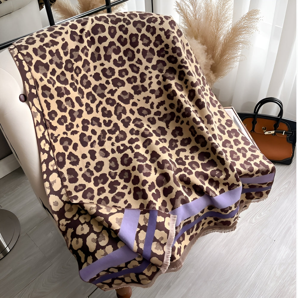 Savanna Style Wool Blend Shawl Scarf