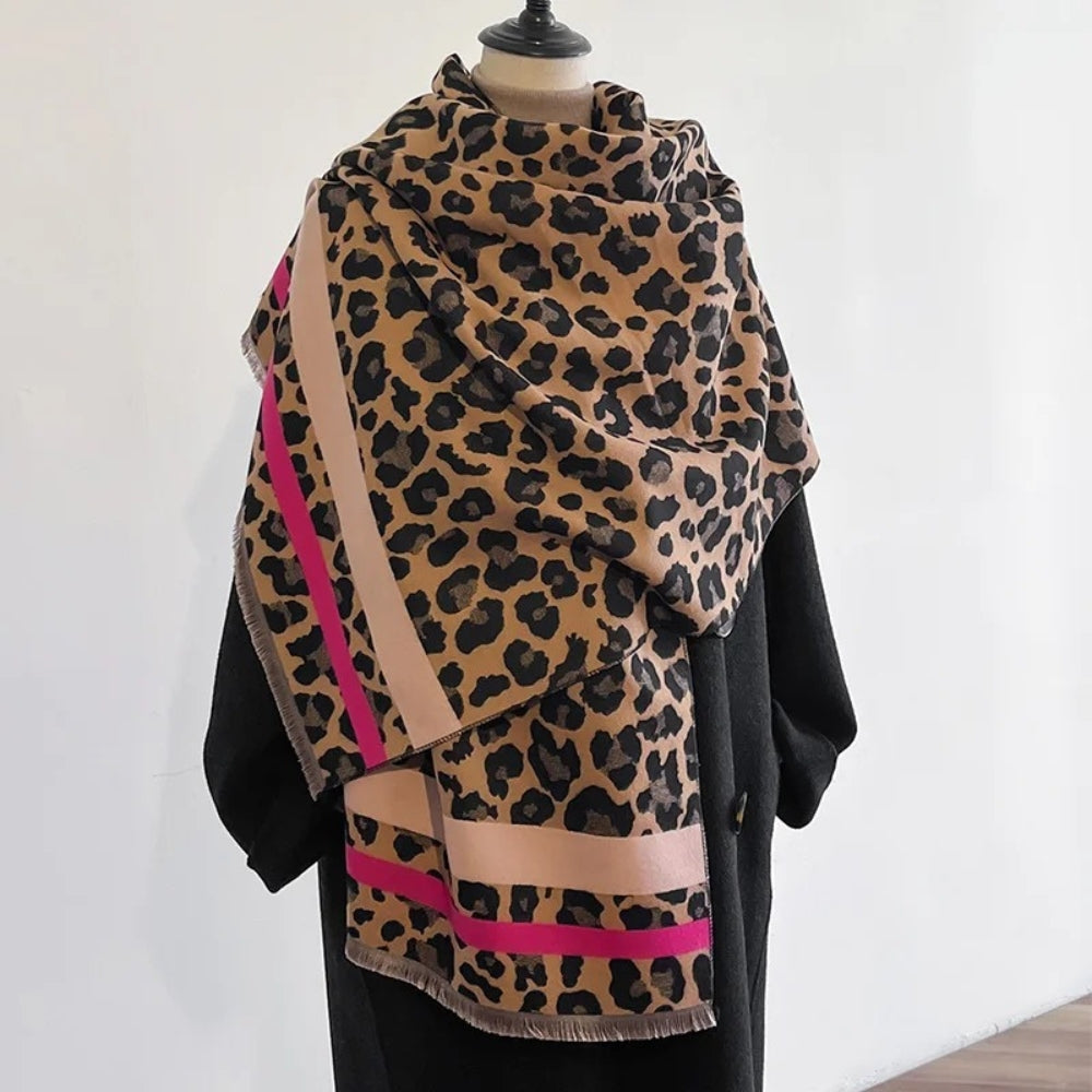 Savanna Style Wool Blend Shawl Scarf