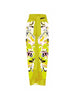 Floral Print One-Piece with 3D Yellow Flower