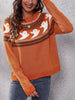 Halloween Ghost Retro Polka Dot Long Sleeve Sweater