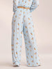 Food Print Pajama Set - Blue