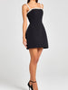 Beaded Strap Sleeveless A-Line Mini Dress