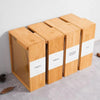 Wooden kitchen storage containers with clear front, airtight canisters for rice, pasta, cereal, and dry food organization