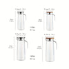 Glass water pitcher with handle and lid, heat-resistant juice carafe for iced tea, lemonade, and fruit infusions