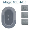 Anti-slip absorbent bath mat – quick-dry oval bathroom floor rug for shower and bathtub safety