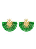 Fan-shaped Tassel Earrings