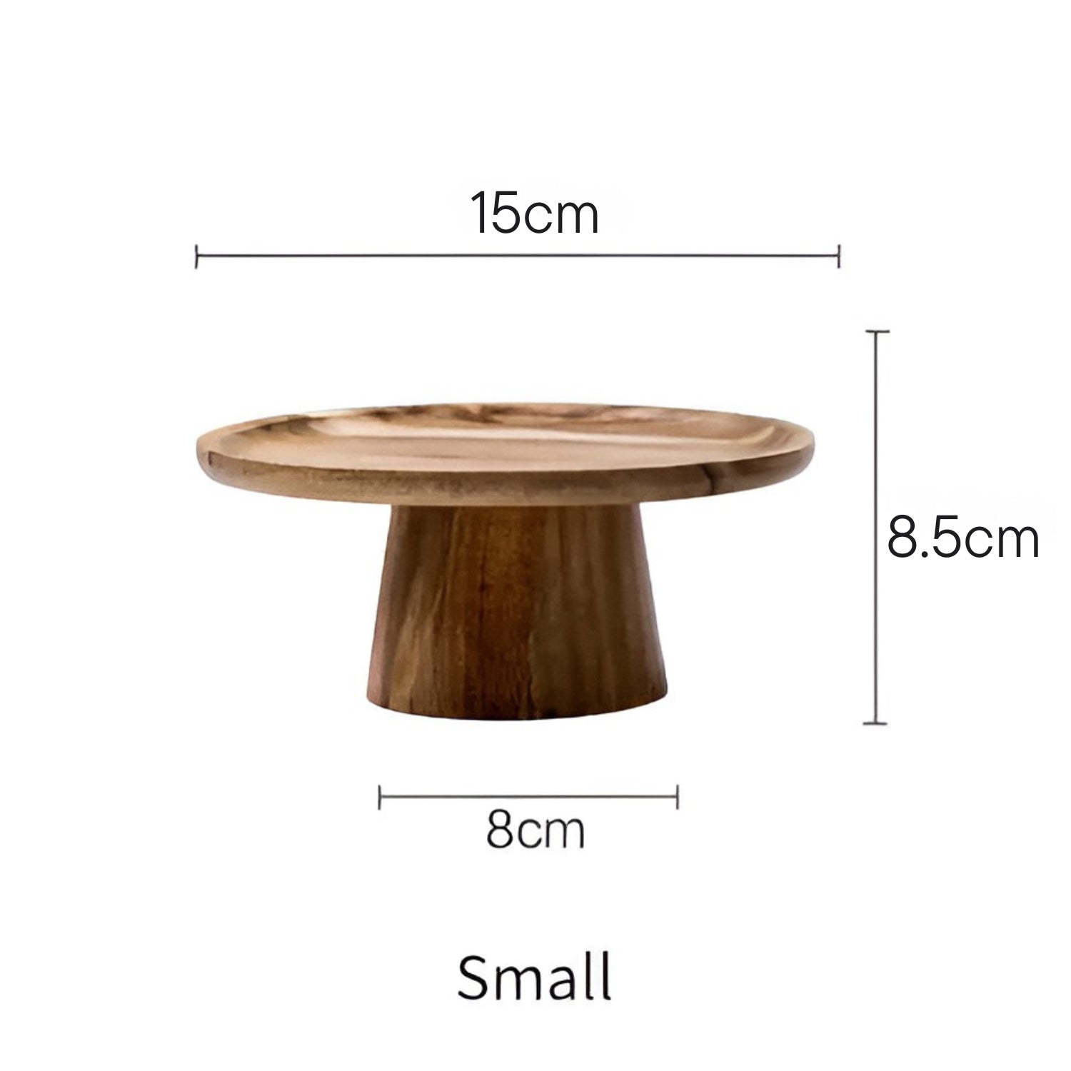 High Stand Wooden Cake Plate