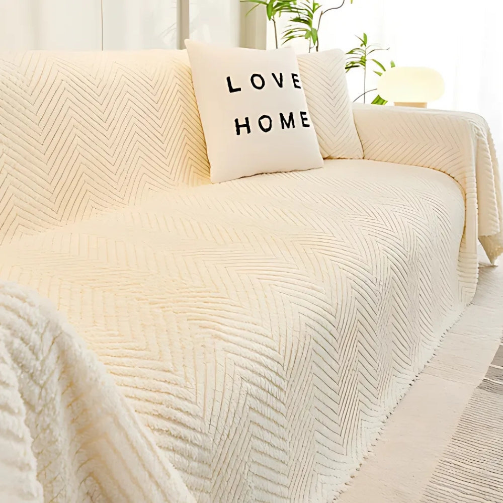 Chenille Plush Sofa Cover