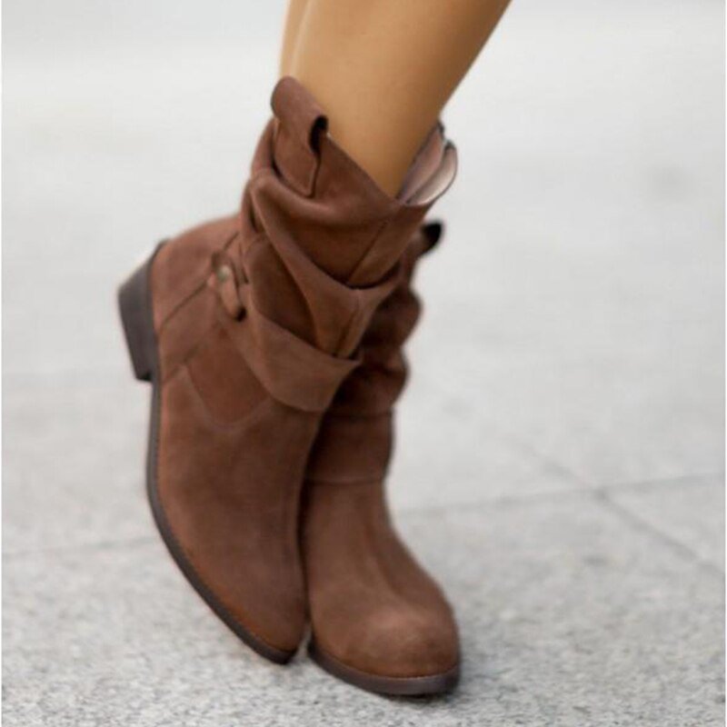 50% OFF | Danna™ |  Zipper ankle boots with low heel
