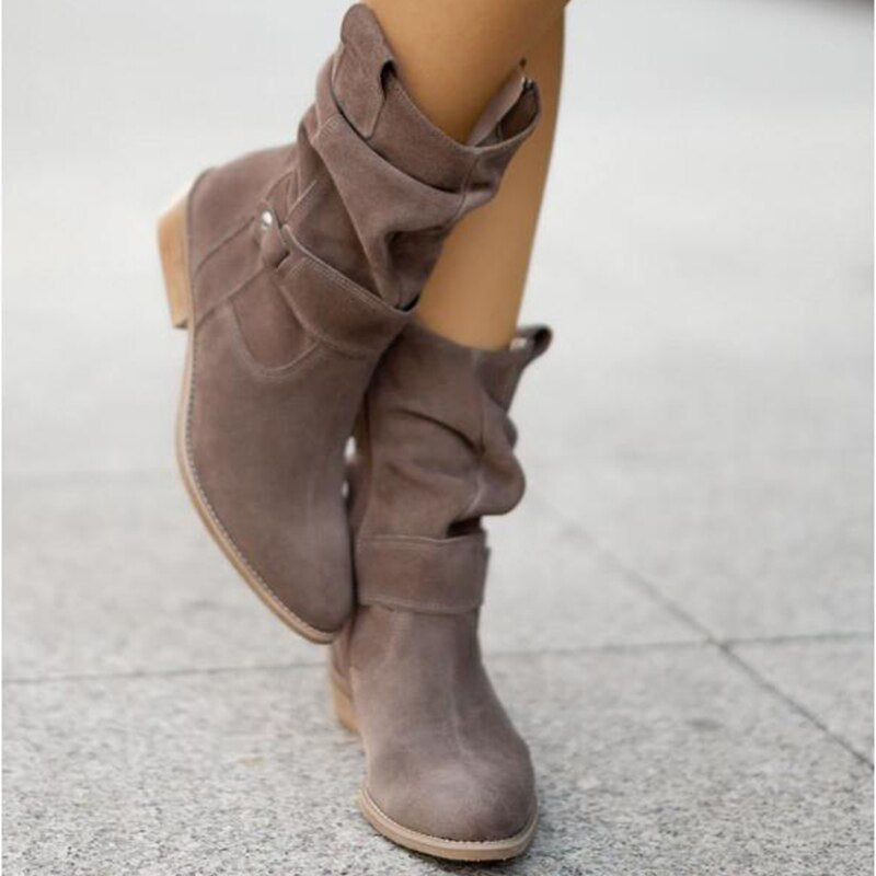50% OFF | Danna™ |  Zipper ankle boots with low heel