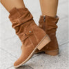 50% OFF | Danna™ |  Zipper ankle boots with low heel
