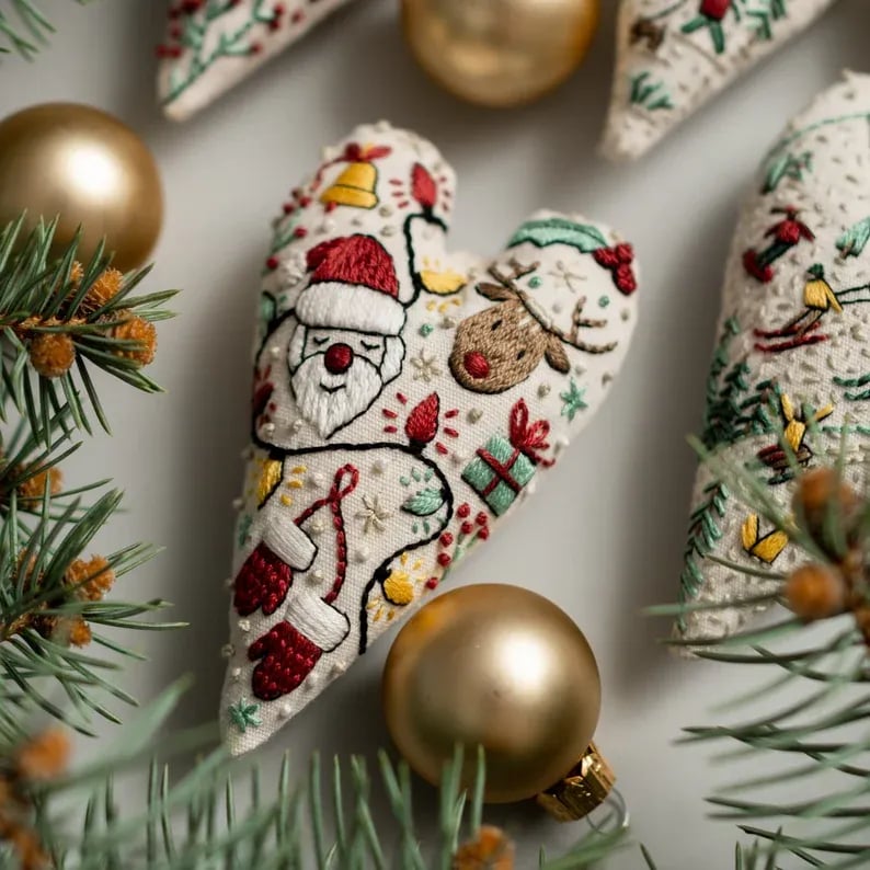 ThreadCherish® | DIY embroidery kit for Christmas decorations