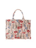 New Creative Canvas Tote Bag with Chinese-Inspired Print