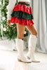 Holiday Happy Red Sequin Skirt