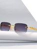 50% OFF | SunFlair | Rimless rectangular sunglasses