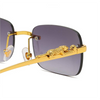 50% OFF | SunFlair | Rimless rectangular sunglasses