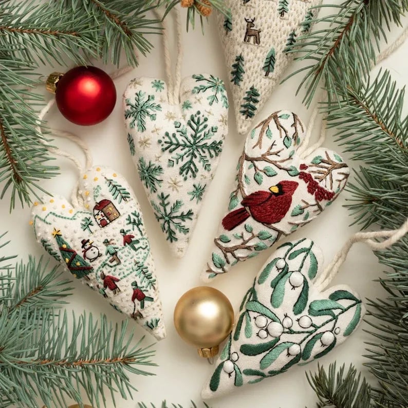 ThreadCherish® | DIY embroidery kit for Christmas decorations