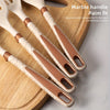 12-piece Nordic kitchen utensil set with non-stick silicone tools and wooden handles, heat-resistant cooking spoons, spatulas, and whisk