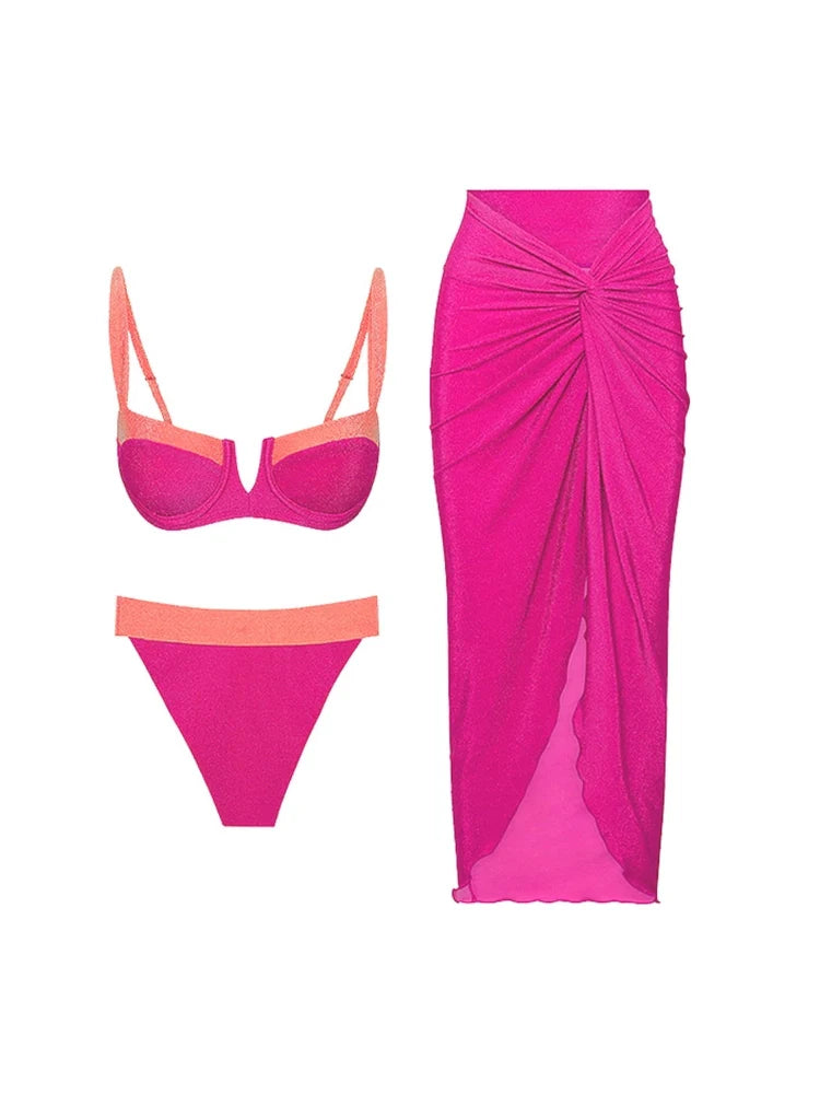 Fluorescent Sexy Bikini Set