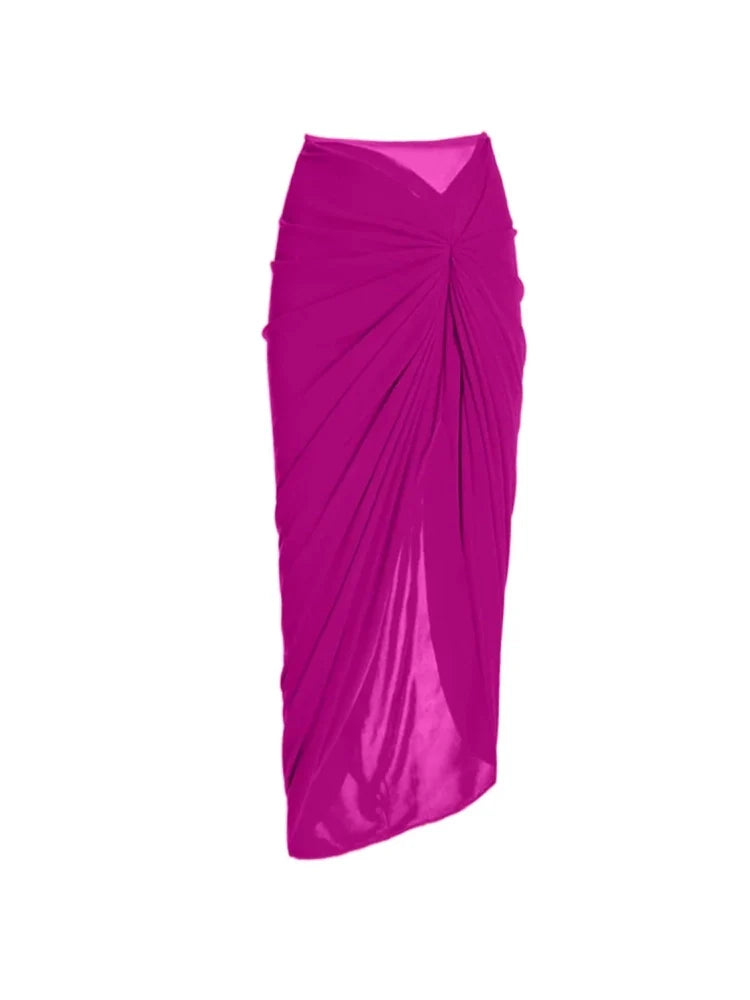 Ruffle Colorblock Retro One Piece Swimsuit