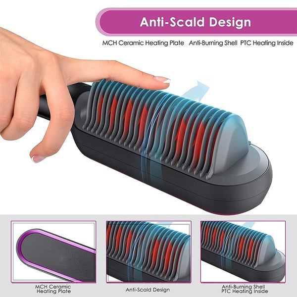 50% OFF | Glimstra™ | Negative Ion Hair Straightener Styling Comb